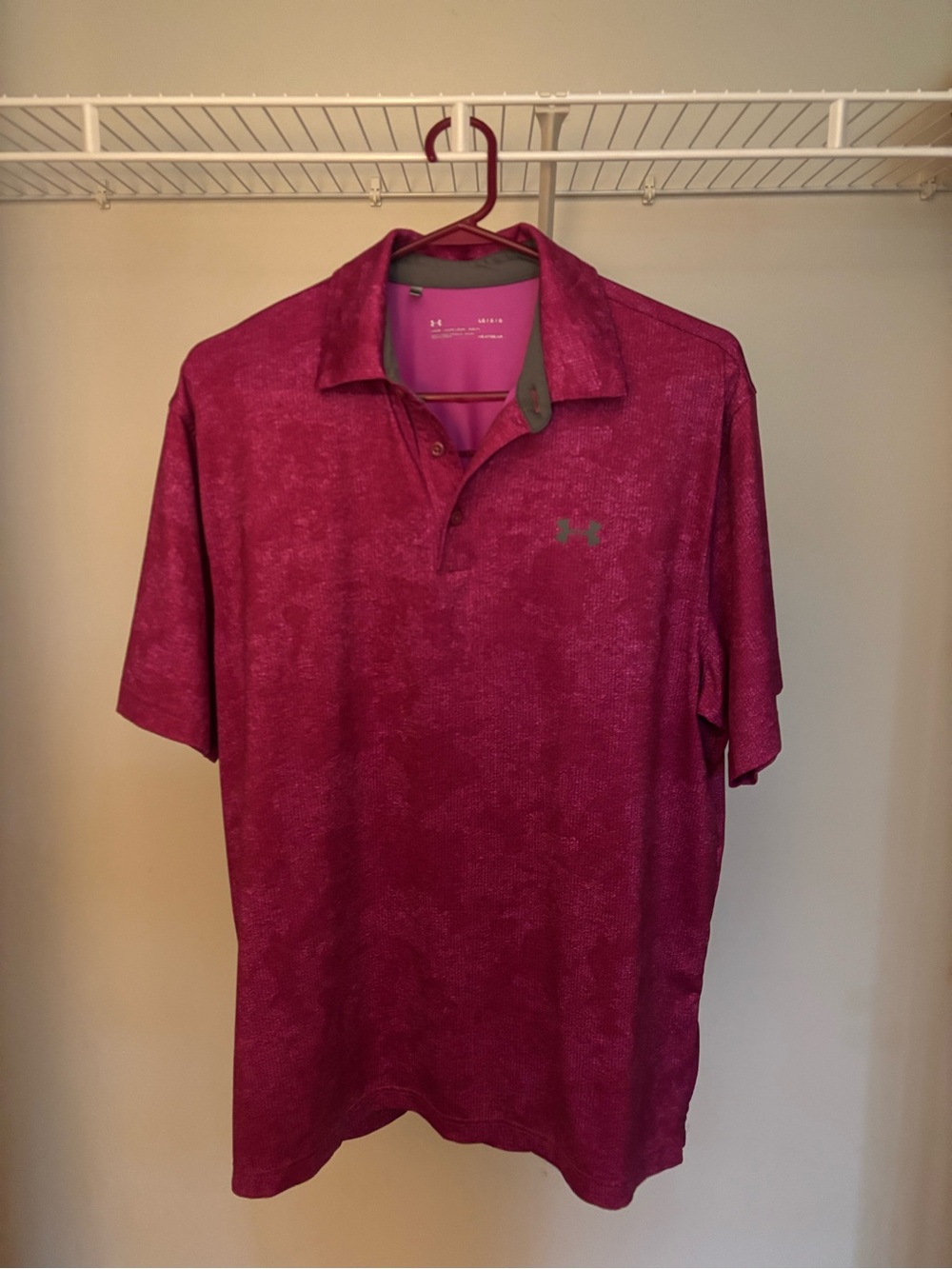 Under Armour Men’s Magenta Performance Polo